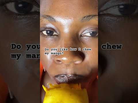 ASMR Mango Eating with Relaxing Whispers | Crunchy Mouth Sounds for Ultimate Relaxation! #asmr