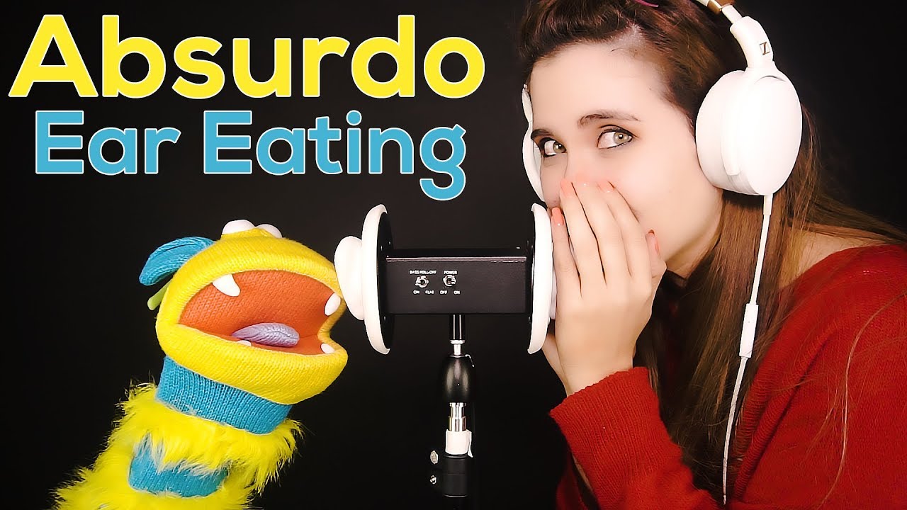 ASMR EAR EATING, el más raro que verás con anfitrión especial | ASMR Español | Asmr with Sasha