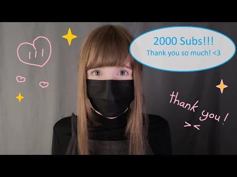 ASMR | 2000 Subs!!!! | Personal attention and slime noises