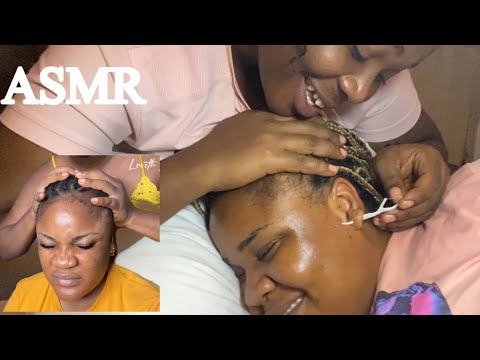ASMR✨Dental Flossing your dirty ears plus Head scratch and massage compilation 