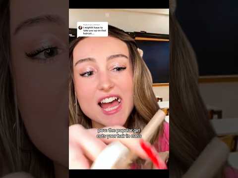 pov: the popular girl cuts your hair in class #asmr