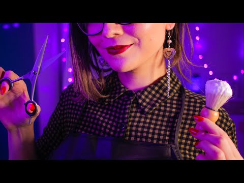 asmr barbearia e corte de cabelo (roleplay) 💈✂️