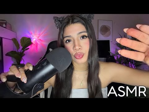 ASMR ESPAÑOL / L3NS LICKING + BESOS EN TU CARA + CANTANDOTE + EFECTO PECERA ( DUERME AHORA)