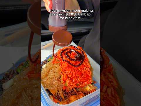 Not my Asian mom making her $700 bibimbap for breakfast… #food #eating #mukbang #EasyRecipe