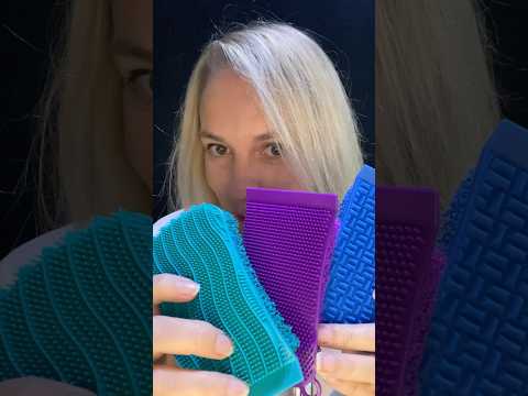 ASMR FR / Éponges en silicone avec plein de textures différentes #asmrfr #shortsasmr #asmrshorts