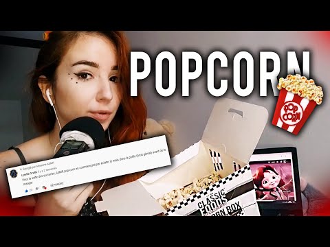 Faire de l'ASMR avec du POPCORN + Conseils séries NETFLIX