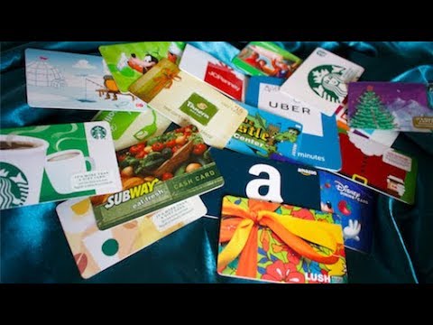 ASMR Fast Tapping on Gift Cards