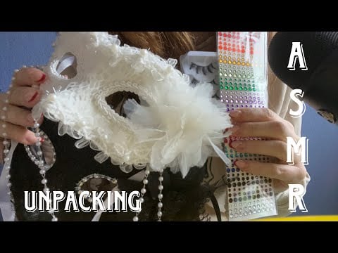 ASMR | shopping haul unpacking | tapping & scratching 