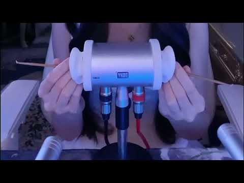12 Triggers Ear Cleaning ASMR: Feather, Cotton Swabs, Heartbeat & Water Sounds / 2Hr (No Talking)