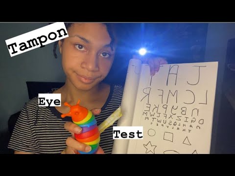 ASMR - Tampon Eye Test (Bridgett)