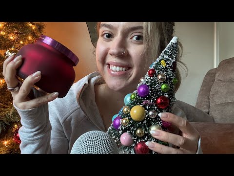 ASMR| Tapping on Christmas Decor!