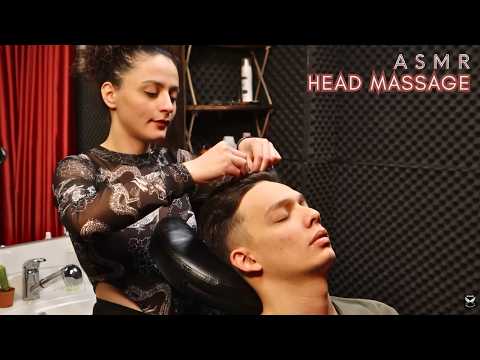 ASMR HEAD MASSAGE & WHISPER - SLEEP THERAPY