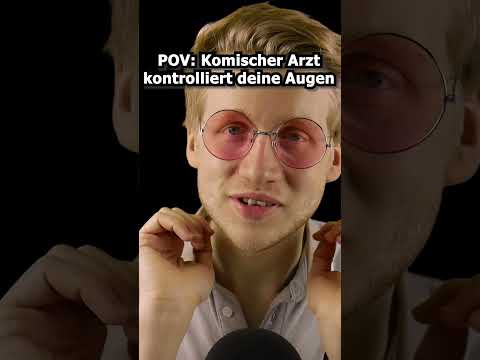 ASMR - POV: Komischer Arzt kontrolliert deine Augen! #shorts #asmr #roleplay #deutscheasmr