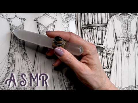 ASMR Descrizione Sussurrata Dettagliata con Tacing Rivista Moda Abiti d'Epoca