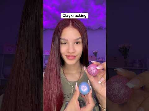 ASMR Clay Cracking #asmr #claycracking #crackingsound #crackingwax #crackingasmr #clay #nailpolish