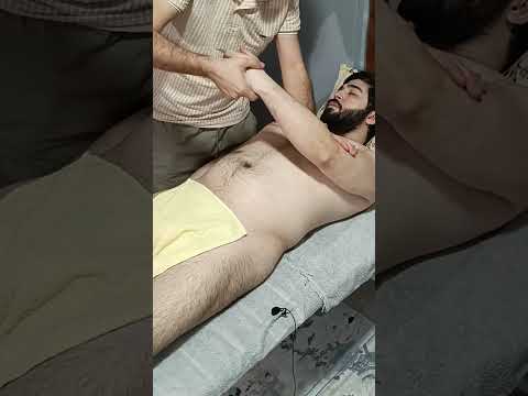 ASMR CHEST,ABDOMINAL,ARM AND HAND MASSAGE   #massage #relax #asmr #relaxing #satisfying #shorts
