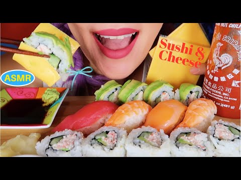 ASMR SUSHI |스시 리얼사운드 먹방|CURIE.ASMR ( COLLAB WITH AHTasmr)