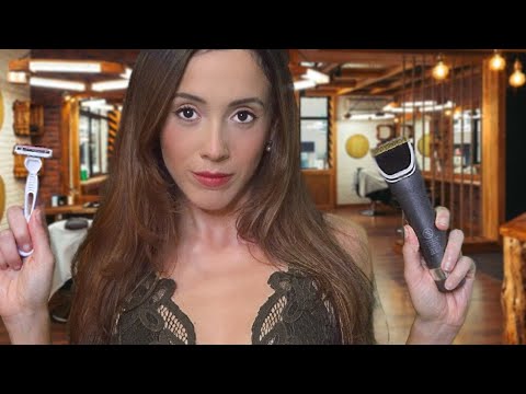 ASMR MEN'S CLOSE UP SHAVE + FACIAL | Soft Spoken