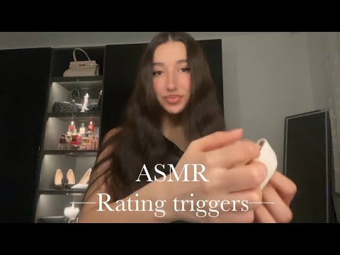 Asmr rating triggers 🎀💤 — tapping & scratching for sleep and relaxing | no talking  