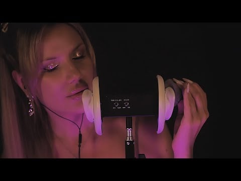 2 HOURS ASMR | Slow Ear Attention, Blowing and Ambience Sounds (Rain, Thunder) for Deep Sleep 😴