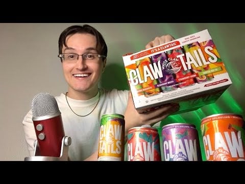 ASMR | Drinking With Me & Whisper Rambles 🥴🍻 (NEW White Claws Review)