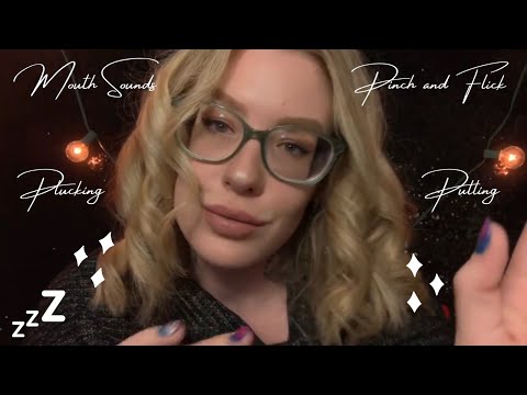 Karuna Satori ASMR Plucking Part 2 Compilation | Pinch and Flick, Pulling, Tingly Mouth Sounds