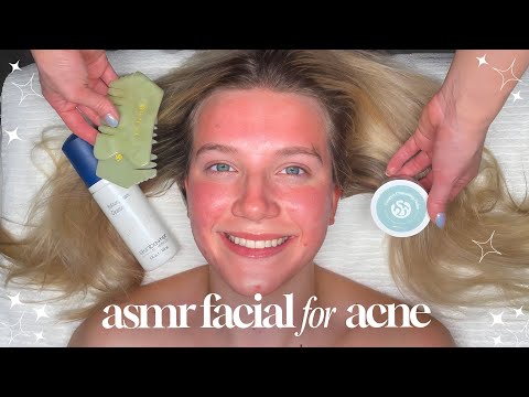 ASMR Relaxing Facial for Acne