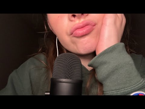 ASMR whisper ramble || gum chewing