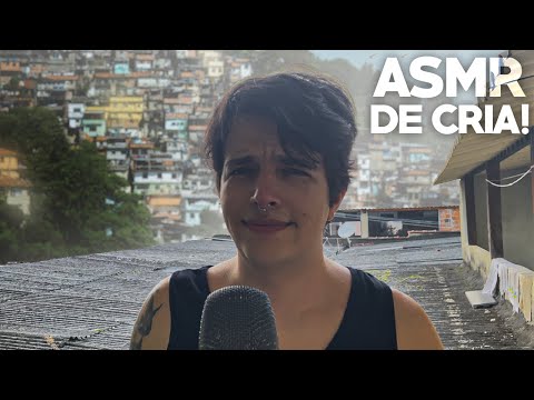 ASMR NO TOPO DA FAVELA *AO AR LIVRE*