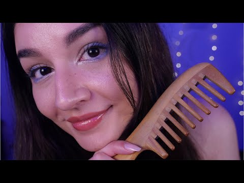 ASMR Scalp Massage & Hair Brushing On You (Layered Sounds)