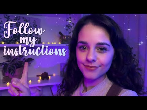 ASMR Follow my SLEEP Instructions 💖 Eyes Open + Eyes Closed halfway through