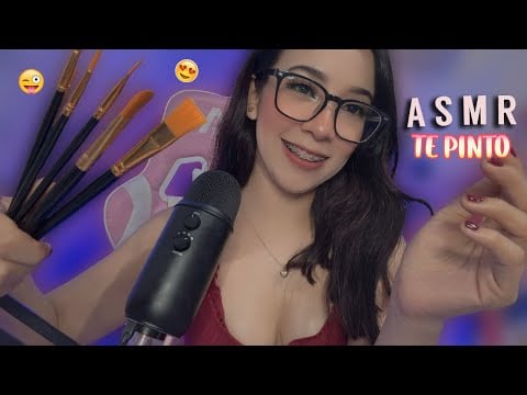 #ASMR | Spit Painting  🎨✍🏻Te PINTO || Asmr SUEÑO PROFUNDO ||💤