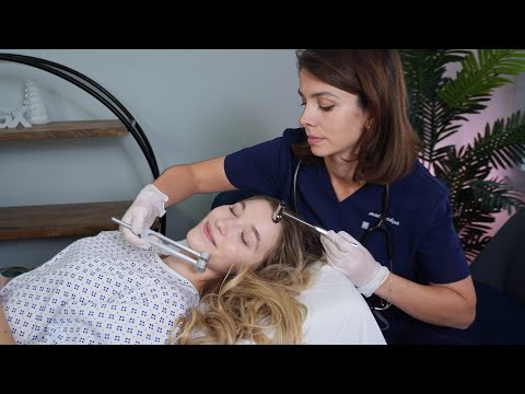 ASMR Cranial Nerve Exam & Detailed Sensory Tests | Scalp, Head, Full Body Massage | Soft Spoken