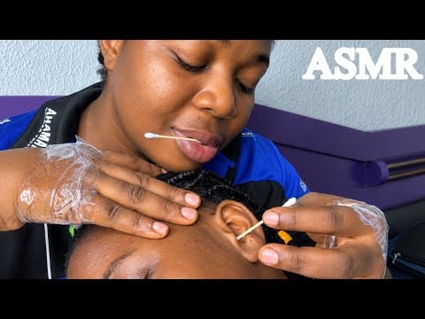 ASMR✨Deep Ear Cleaning, Face Popping & Hair Extension Trimming | Gentle Sounds