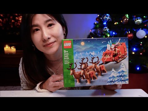 ASMR Christmas LEGO building! 🎅🎄 Santa's Sleigh (Soft Spoken)