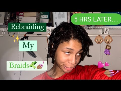 Vlog #184 - Rebraiding My hair (Platts)