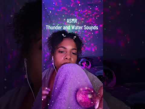 ASMR ✨ Thunder and Water Sounds ✨ Thunder Towel and Water Globes.