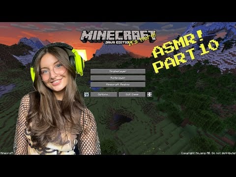 ASMR 1+ hour Minecraft Gameplay⛏️ (PS5 controller sounds, close whispers, Minecraft music)