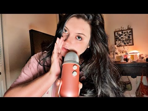 ASMR MOUTH SOUNDS/INAUDIBLE WHISPERS 