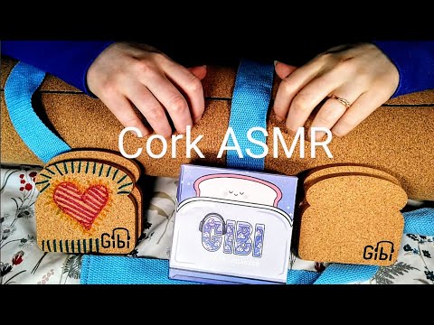 CORK ASMR {Toaster Coasters} Fast & Gentle Tapping, Scratching, Rubbing 🌸 Soft Spoken