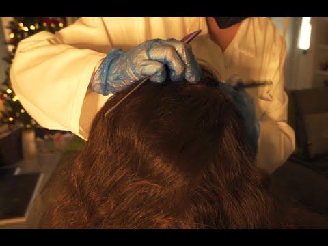 ASMR | Real Person Scalp Check & Treatment | Oils, Spray, Hair Brushing | No Talking | Unintentional