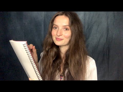 ASMR Sleep Clinic Roleplay | Writing Sounds, Soft Spoken & Whisper Switch, Velcro Trigger