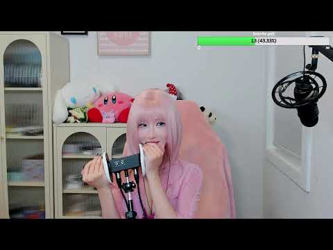 ASMR Streaming 测试直播13 Pink V day special！