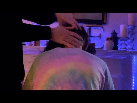 ASMR Nape Attention & Hair Brushing | Hair Play | Scalp Massage | Back Tracing Back massage | Sleep