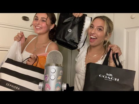 ASMR Birthday Shopping Haul with Flower ASMR 💗