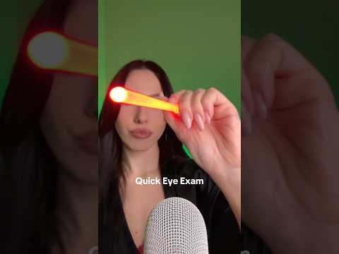 Asmr Quick Eye Test #asmr #asmrroleplay #asmrmedicalexam #asmreyeexam #asmrmedicalroleplay