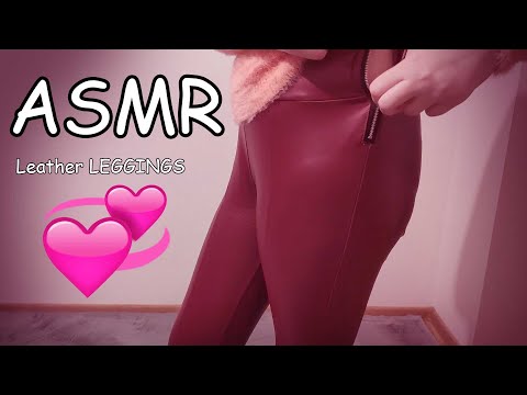 ASMR LEATHER SOUNDS Leather Leggings  | Scratching, Tingles & Triggers |