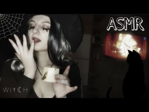 АСМР ВЕДЬМА ПОГАДАЕТ ТЕБЕ НА ХЭЛЛОУИН 👻🎃 ASMR WITCH GIVES YOU A FORECAST FOR HALLOWEEN