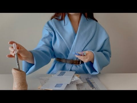 Office Admin ASMR : gentle sorting, typing, paper sounds SO relaxing 🌀