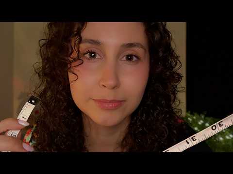 ASMR Measuring Your Face in Detail 😴🗒️ Clicky, Inaudible Whispers, Counting & Personal Attention
